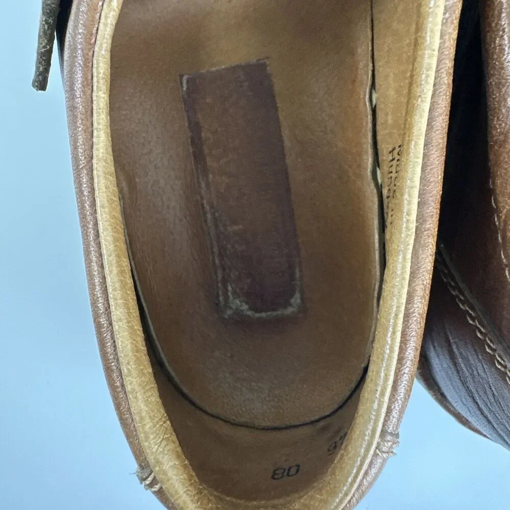 Josef Seibel Fisherman Flat Sandal Closed Toe Brown Leather Buckle 43‎ US 9.5-10